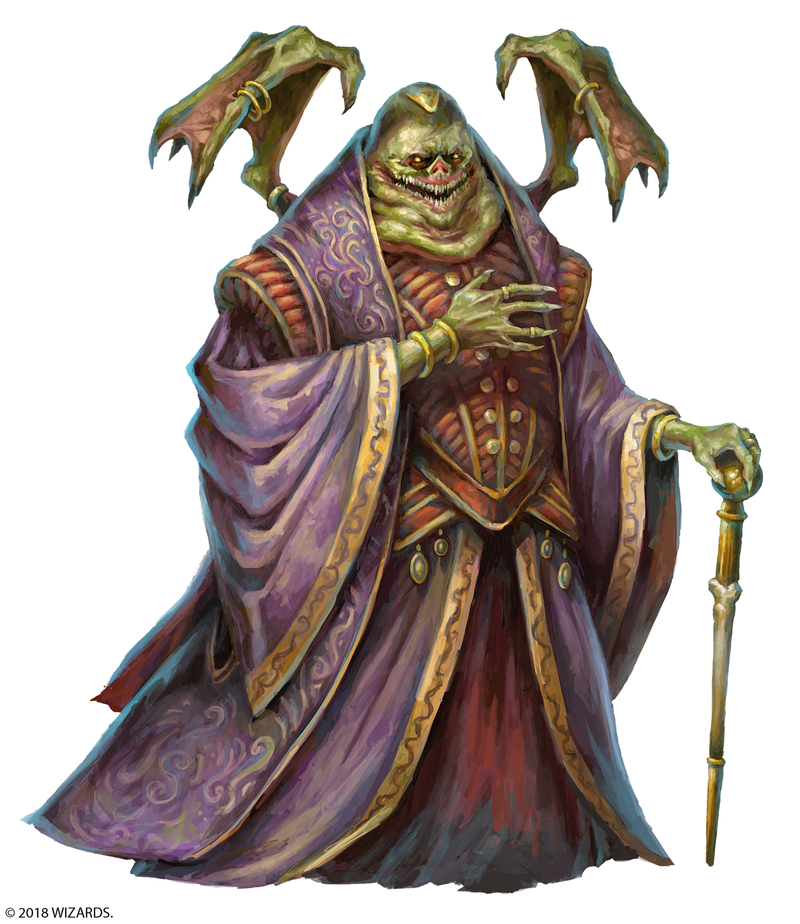 Meet Amnizu, one of the many gross creatures you’ll encounter in Mordenkainen’s Tome of Foes.